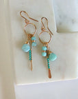 Larimar & Turquoise Gemstone Earring