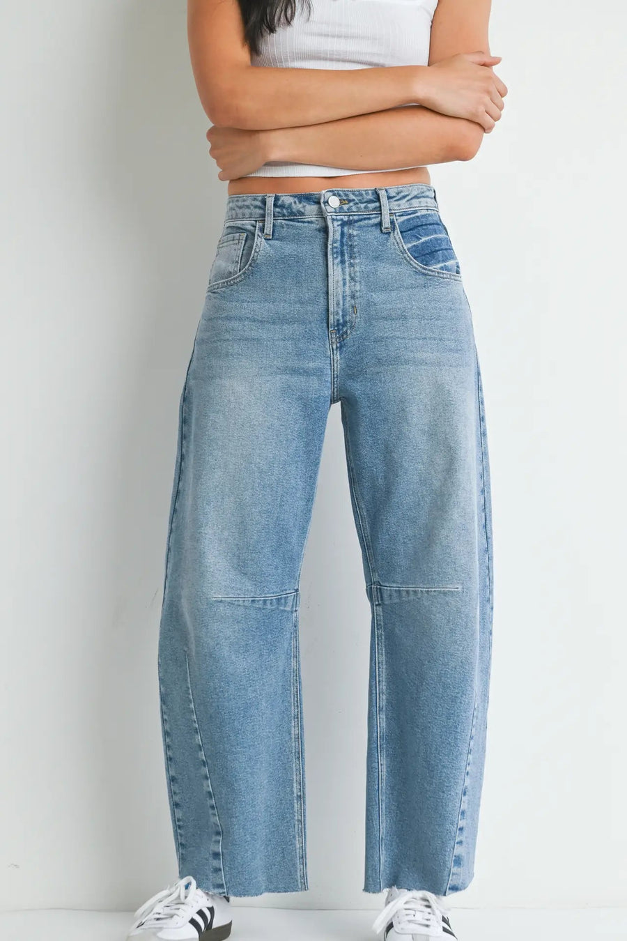 Denim Barrel Jeans