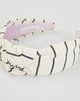 Phoebe Linen Knot Striped Headband