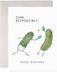 E. Frances Pickleball Birthday Greeting Card