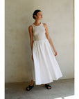 Summer Fling Cotton Woven Midi Skirt