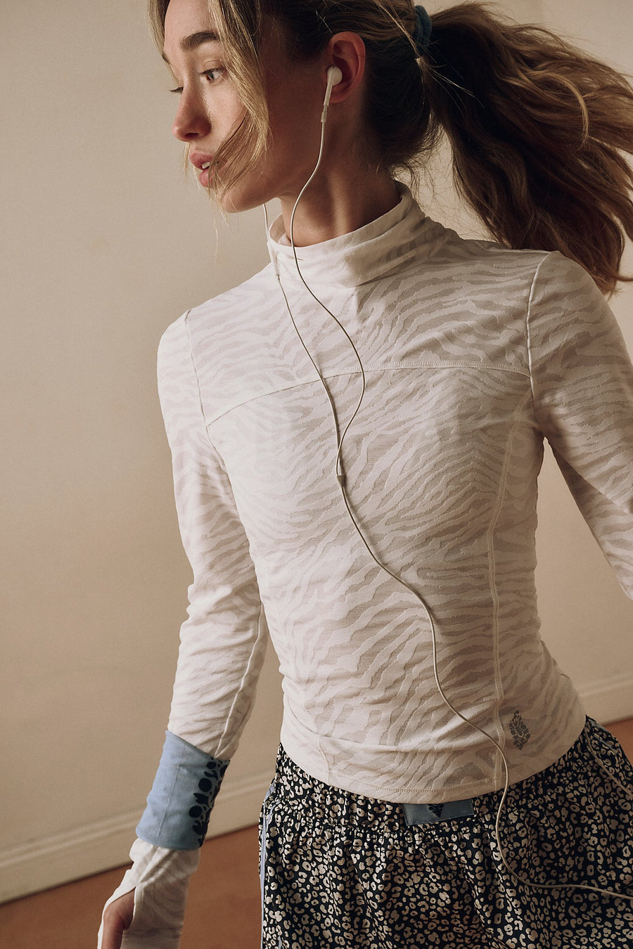 FP Movement Acclimate Turtlenecck Jacquard