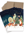 Snowy Woodland Scene Boxed Holiday Cards - Set of 10