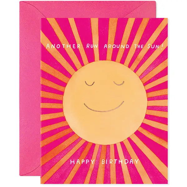 E. Frances Run Around the Sun Birthday Greeting Card