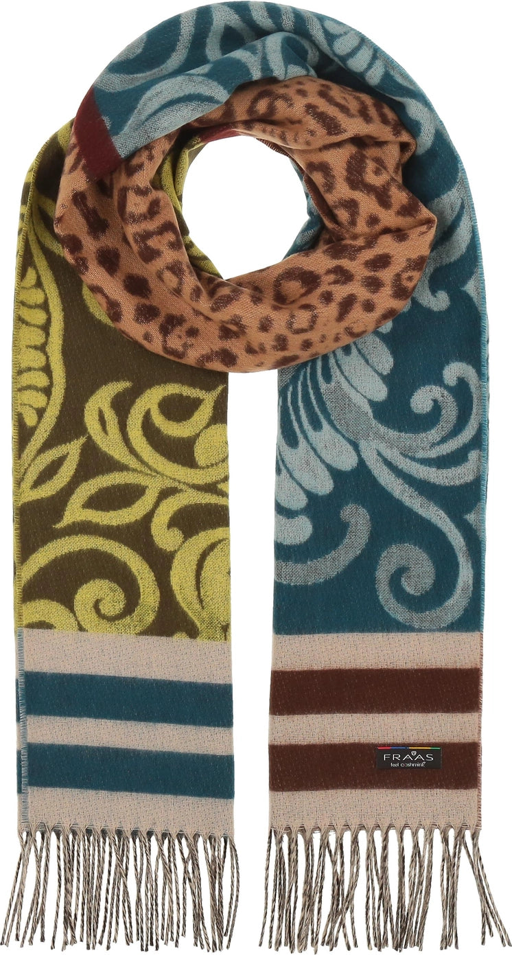 Fraas Leo Filagree Patchwork Scarf