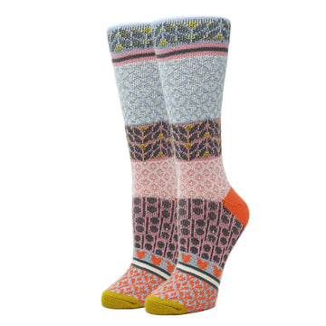 Ava Women's Fuzzy Crew Socks