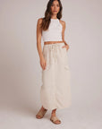 Bella Dahl Goldie Bellow Pocket Cargo Skirt - Seashell