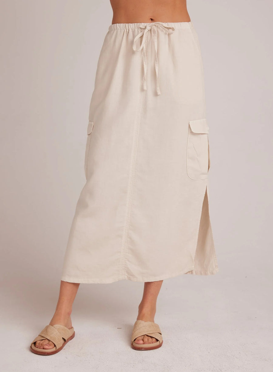 Bella Dahl Goldie Bellow Pocket Cargo Skirt - Seashell