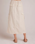 Bella Dahl Goldie Bellow Pocket Cargo Skirt - Seashell