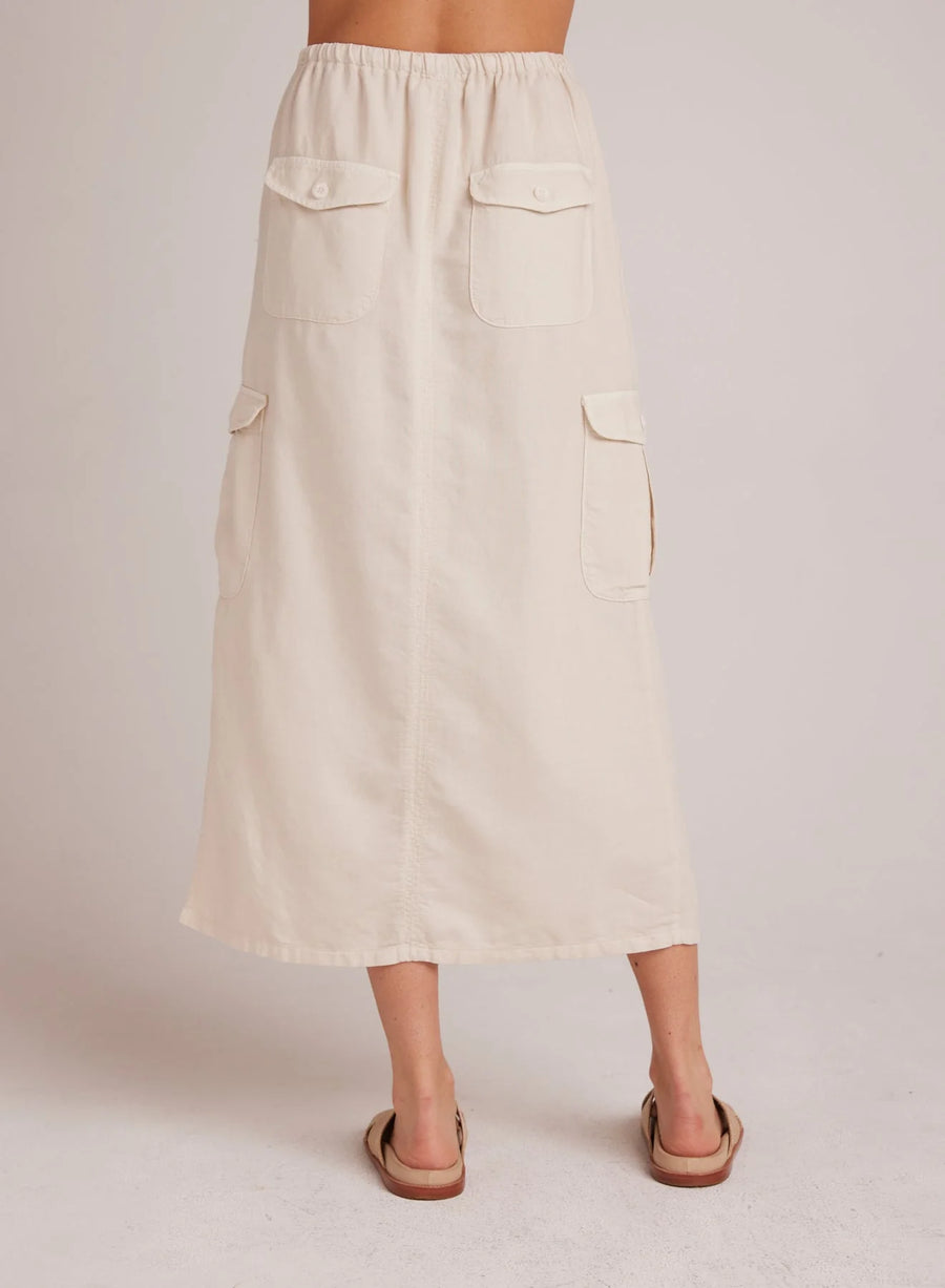 Bella Dahl Goldie Bellow Pocket Cargo Skirt - Seashell