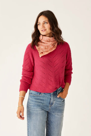 Monroe Sweater - Raspberry