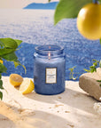 Voluspa Mediterranean Lemon 18oz Large Glass Jar Candle