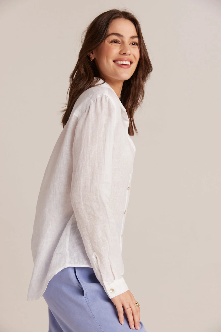 Bella Dahl Linen Pocket Button Down Shirt