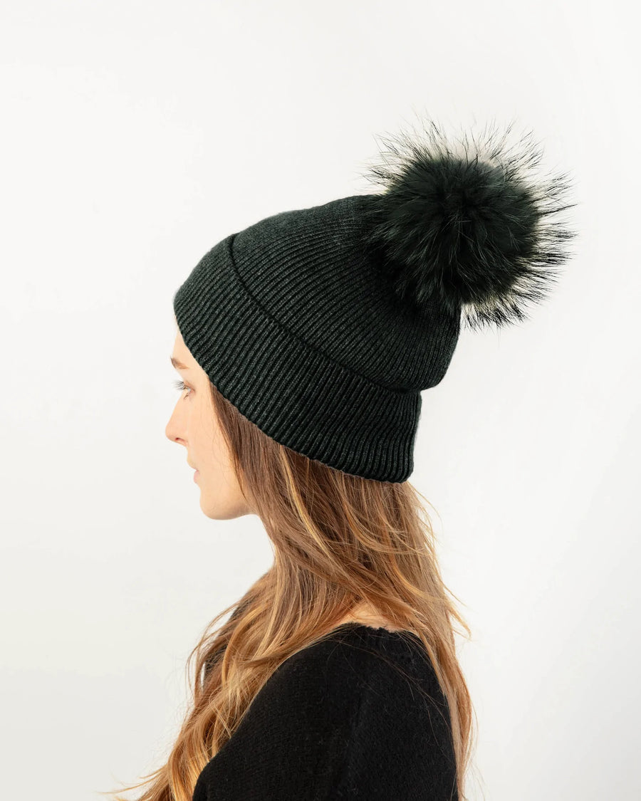 Snap it Off Pom Pom Beanie