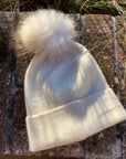 Snap it Off Pom Pom Beanie